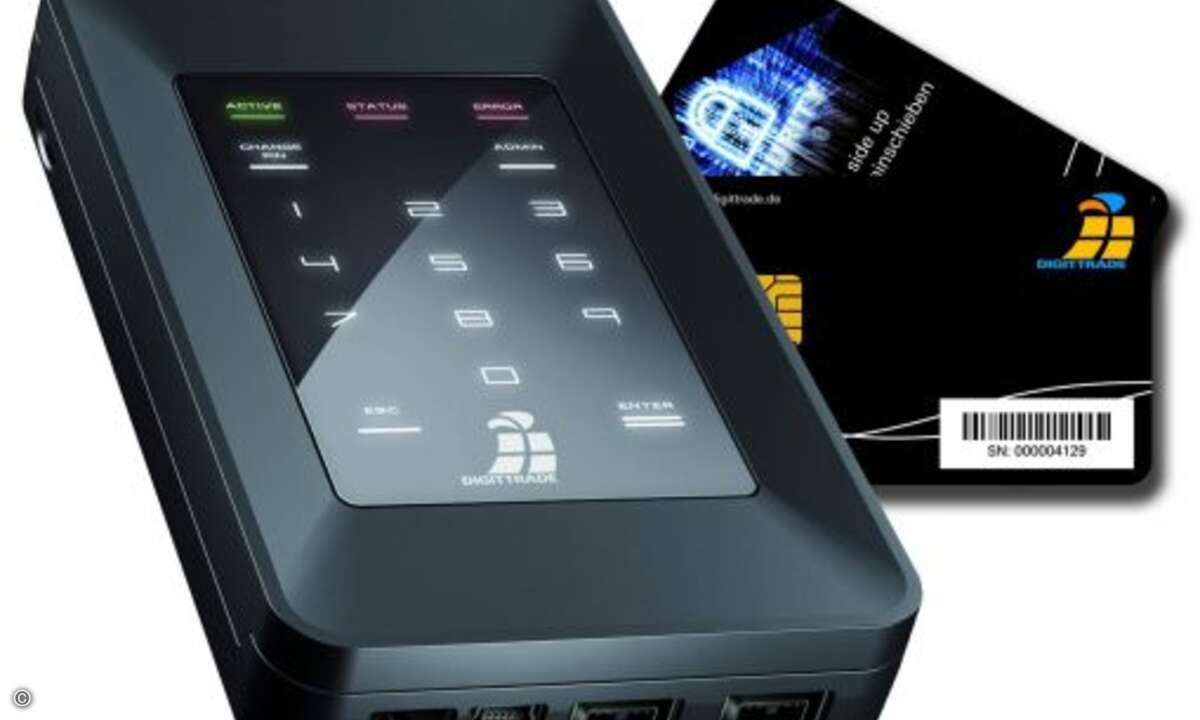 Digittrade hat mit der HS256S eine Hardware-verschlüsselte Festplatte im Portfolio, die für höchste Datensichertheit sorgen soll. Im CRN Club gibt es gleich vier der Drives mit jeweils 500 GByte zu gewinnen (Foto: Digittrade)