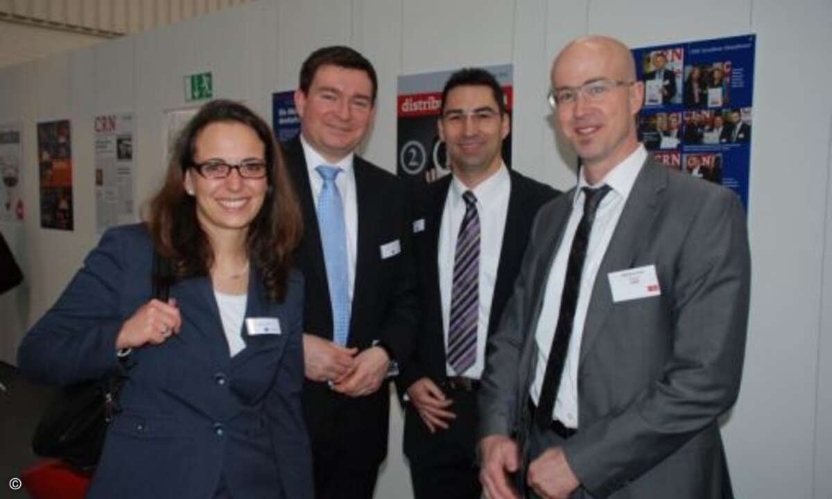 Freuten sich über die tolle Resonanz auf das erfolgreiche Planet-Konzept 2014: Melanie Stehr, Marius Felzmann, Steffen Buck (alle DMAG) und Matthäus Hose (CRN)(Bild: CRN)