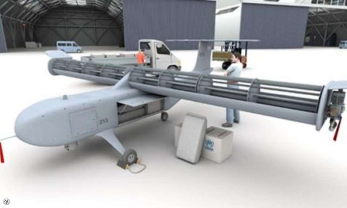 Der Cargo-Transport könnte ein bedeutendes Anwendungsgebiet für die FanWing-Luftfahrzeuge werden. (Bild: Adrian Mann - FanWing Ltd.)