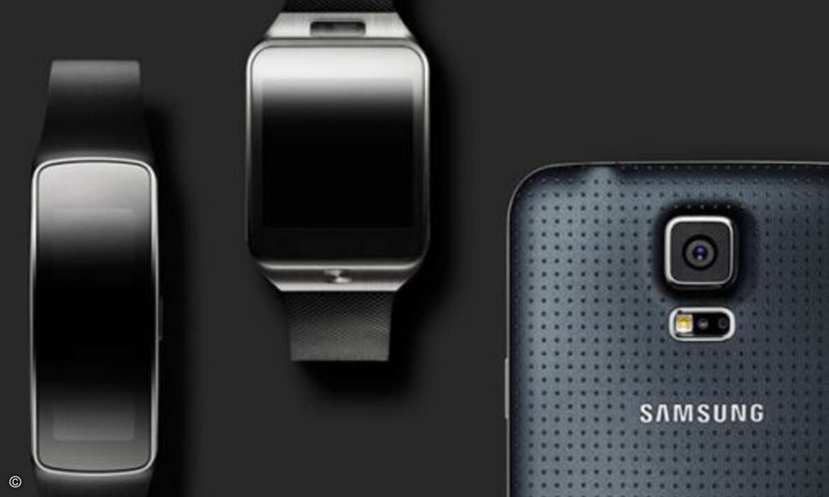Dafür wird das neue Galaxy für alle interessant, die auf Smartwatches stehen. Für das S5 stehen gleich zwei Kandidaten bereit: Die Galaxy Gear 2 sowie die Galaxy Fit, welche in erster Linie für Sportanwendungen gedacht ist. Zusammen mit diesen Gadget