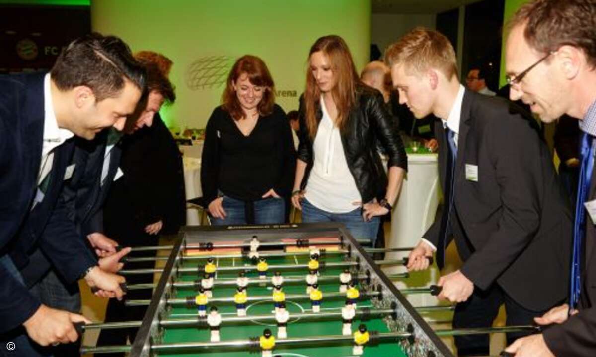 Viele Teilnehmer ließen sich vom Fußballfieber anstecken (Bild: Acer)