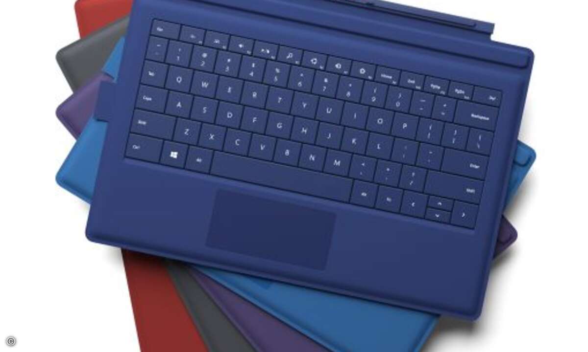 Neues Zubehör wie verbesserte Type Cover rundet das Angebot ab. (Bild: Microsoft)