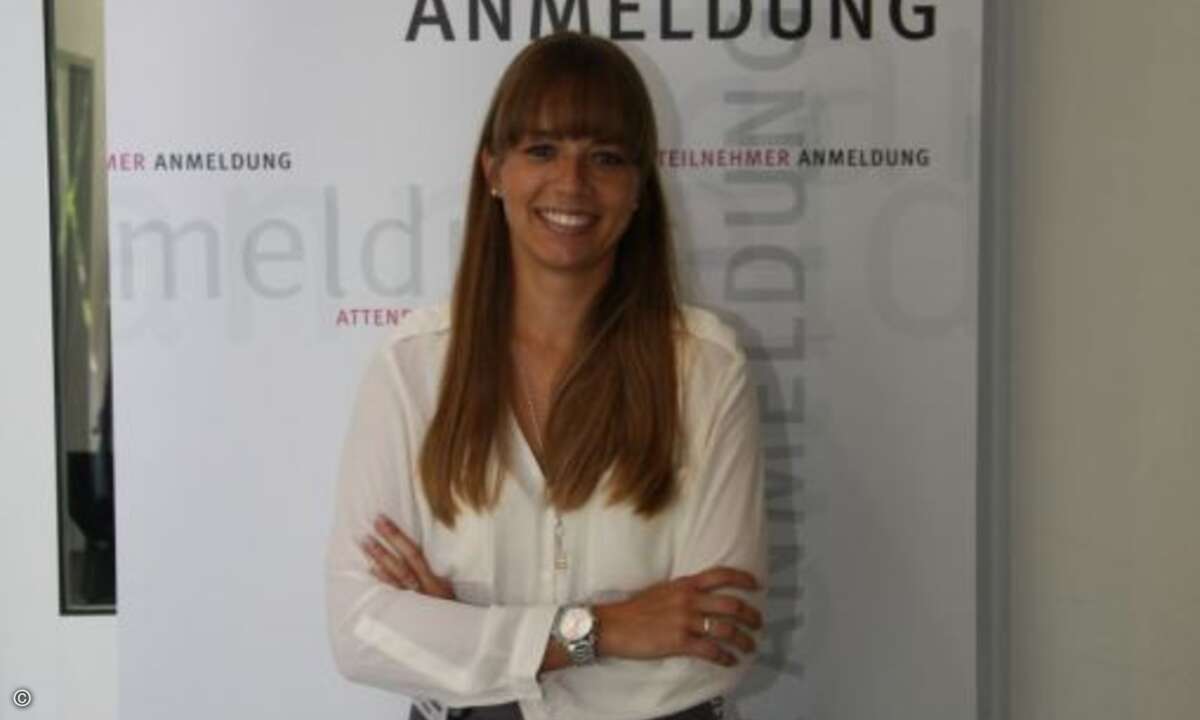 Christina Gottwald bereitete den Gästen des ITK Media Summits einen schönen Empfang (Bild: CRN)