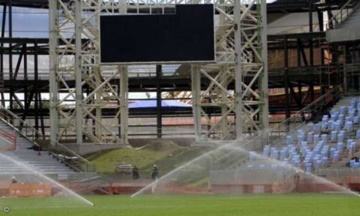 Digital Signage Lösung in der WM-Arena Pantanal in Cuiaba. (Foto: Panasonic)