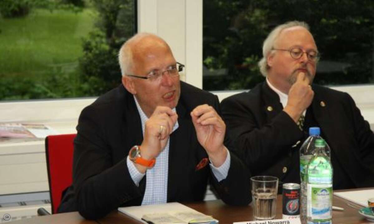 Michael Nowarra, Alliance Bliss Concept (links) und Sebastian von Bomhard, SpaceNet. (Foto: CRN)
