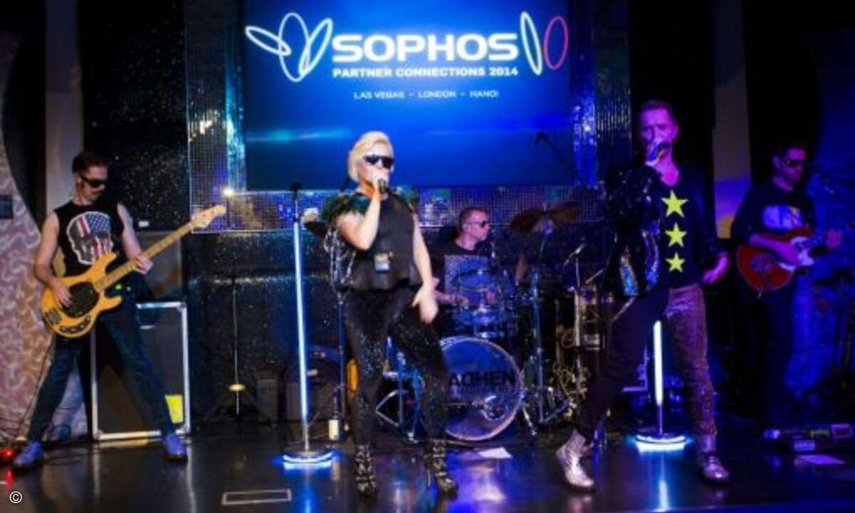 Für musikalische Unterhaltung auf der Sophos-Party sorgte die Coverband »Madhen«