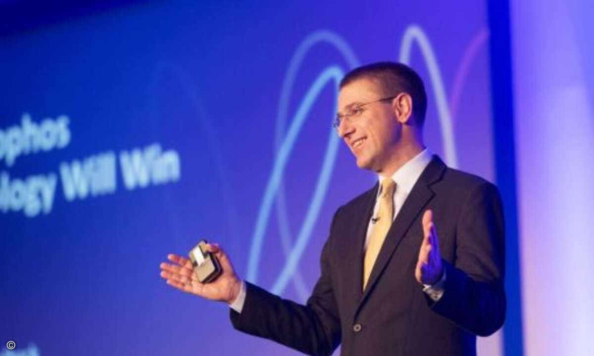 Sophos-CTO Gerhard Eschelbeck stellte den Partnern die Roadmap für die kommenden Monate vor