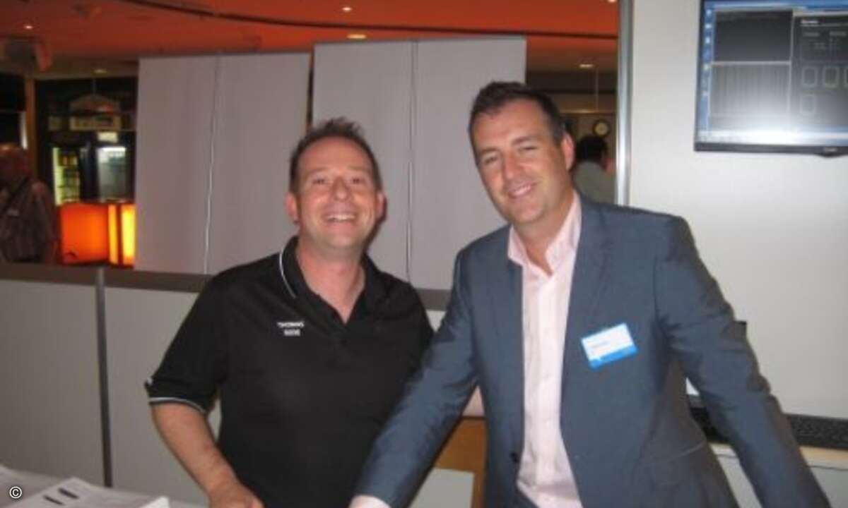Thomas Rose von Tarox (rechts) mit Keith Crowley von EMC (Bild: CRN)
