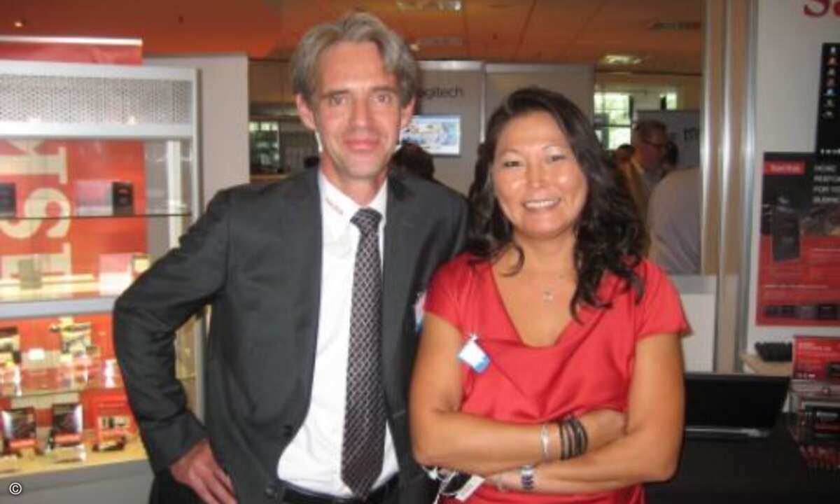 Christian Velroyen und Miriam Franke von Sandisk (Bild: CRN)