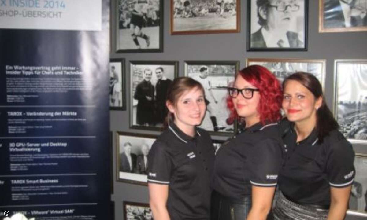 Das Tarox-Team kümmerte sich um die perfekte Messeorganisation