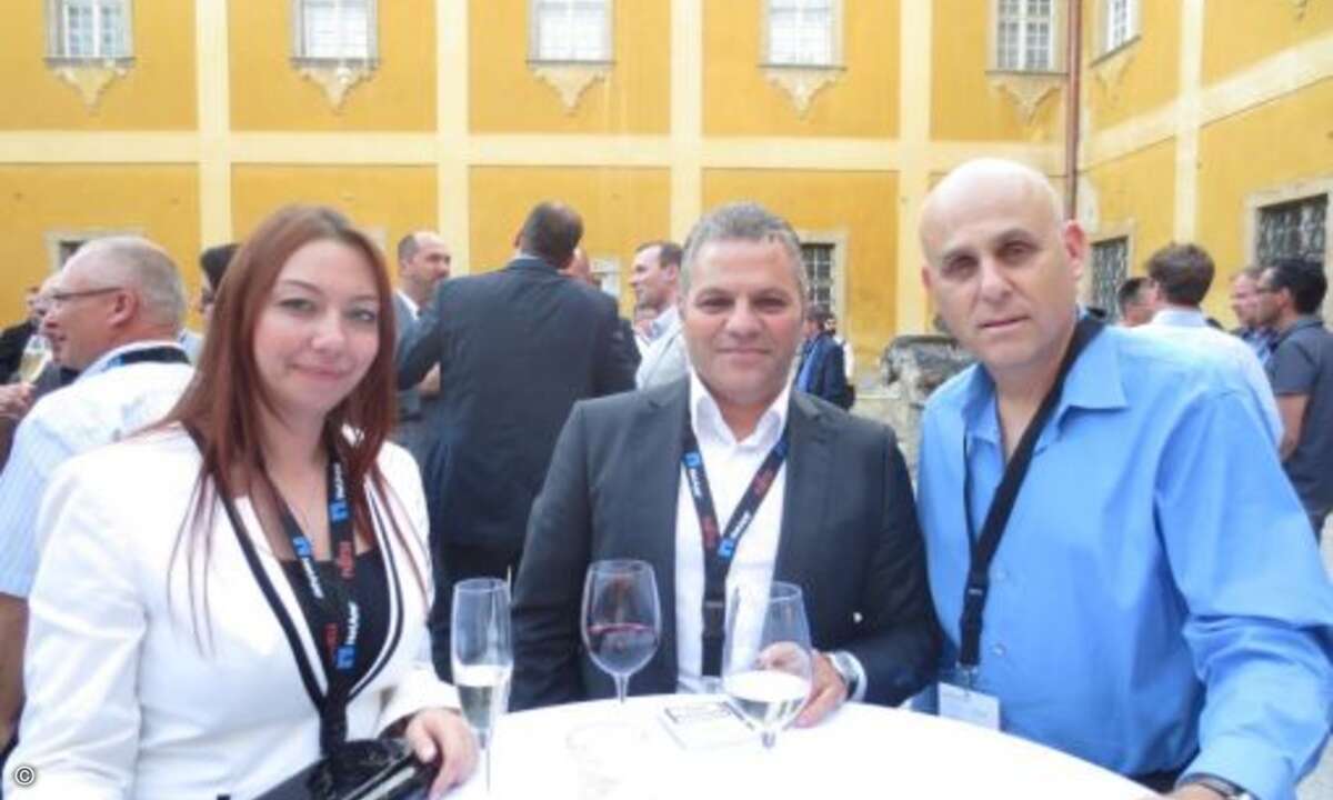 Demet Erol, Serdar Ozcelik (beide Datacore) und Sarig Zur (Ankor Company)