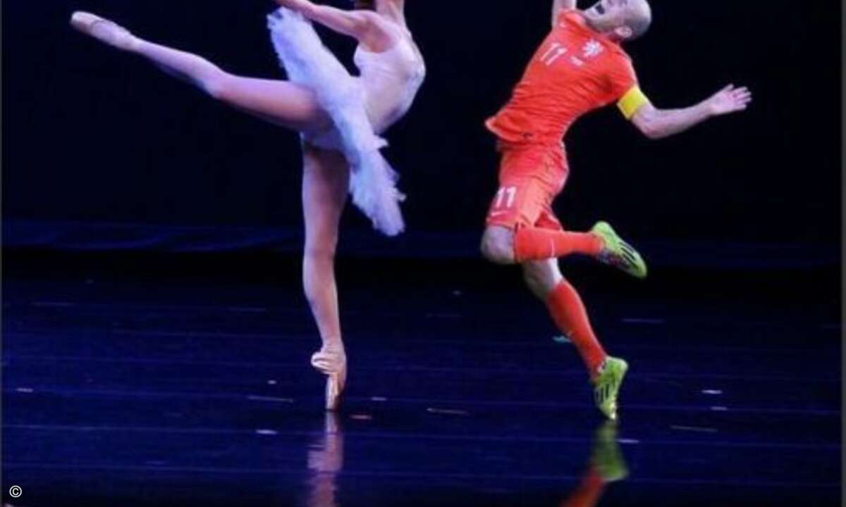Robben als Prima Ballerina... (Quelle: Twitter)