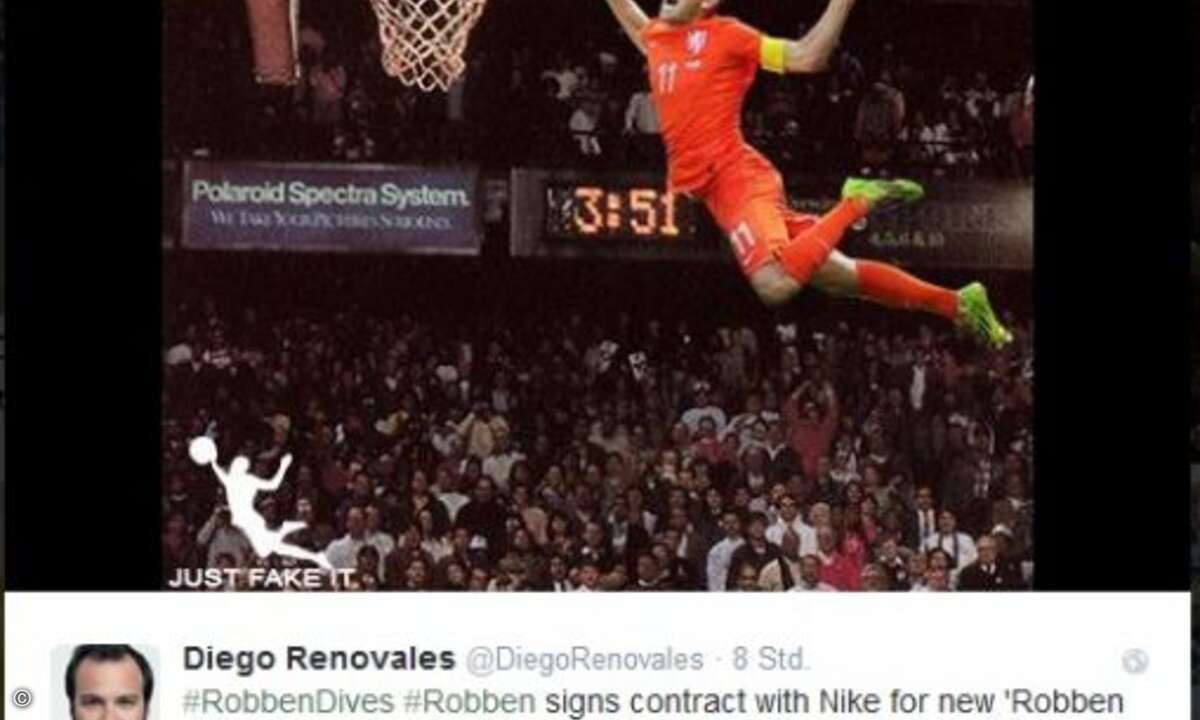 ... oder als Basketball-Profi... (Quelle: Twitter)