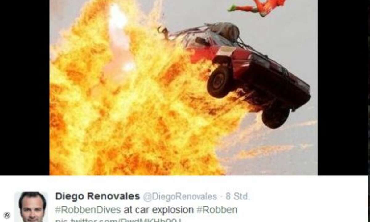 .. oder Stuntman. (Quelle: Twitter)