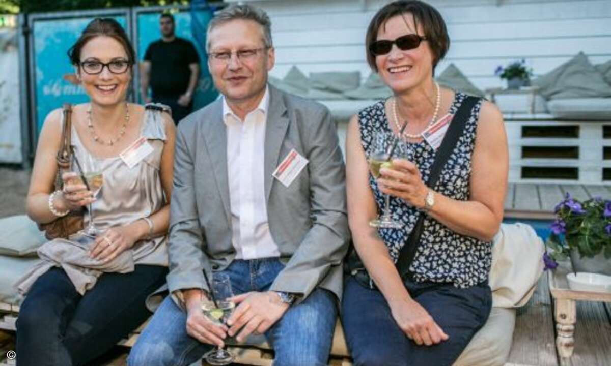 Fröhliche Leute am Praterstrand. (Foto: WEKA FACHMEDIEN)