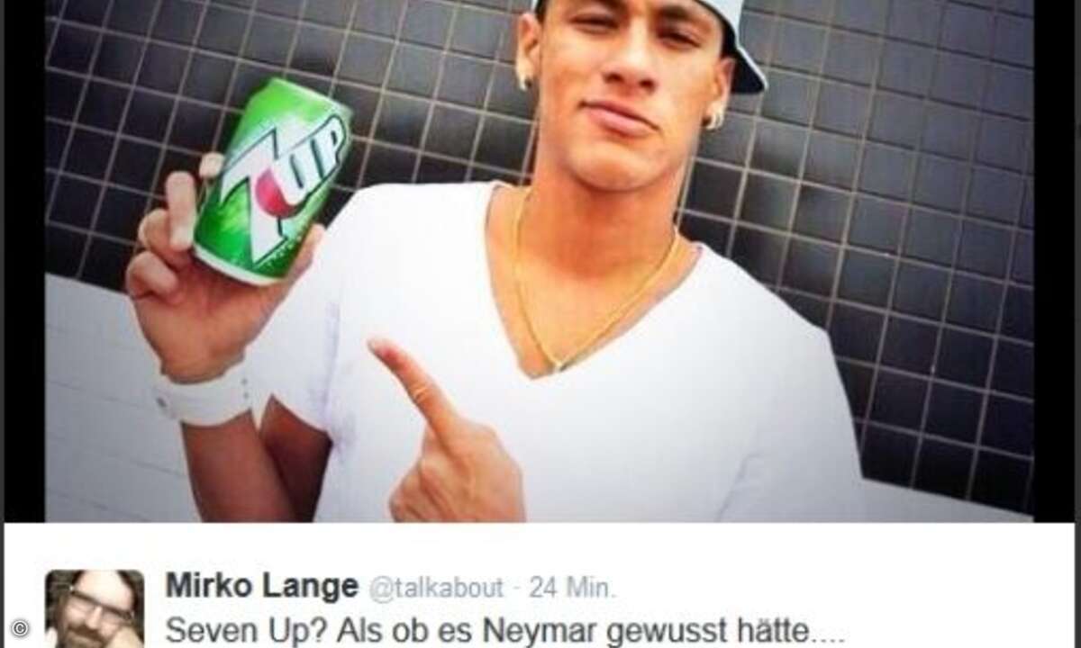 Neymar konnte nun wirklich nichts für die Niederlage ... (Quelle: Twitter)