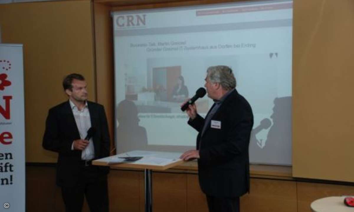 Martin Fryba im Business-Talk mit Martin Greimel. (Foto: CRN)