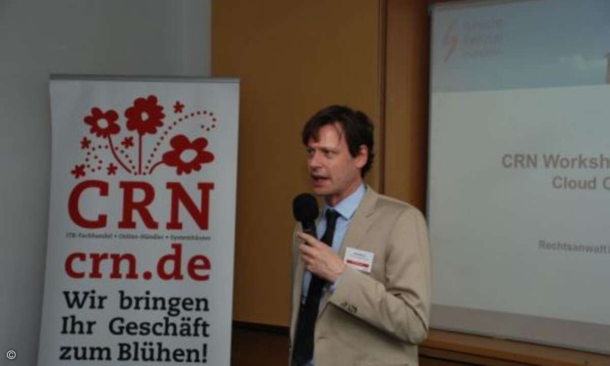 Über Lizenzen und Datenschutz berichtete Rechtsanwalt Mark Münch (IT-Recht-Kanzlei München). (Foto: CRN)