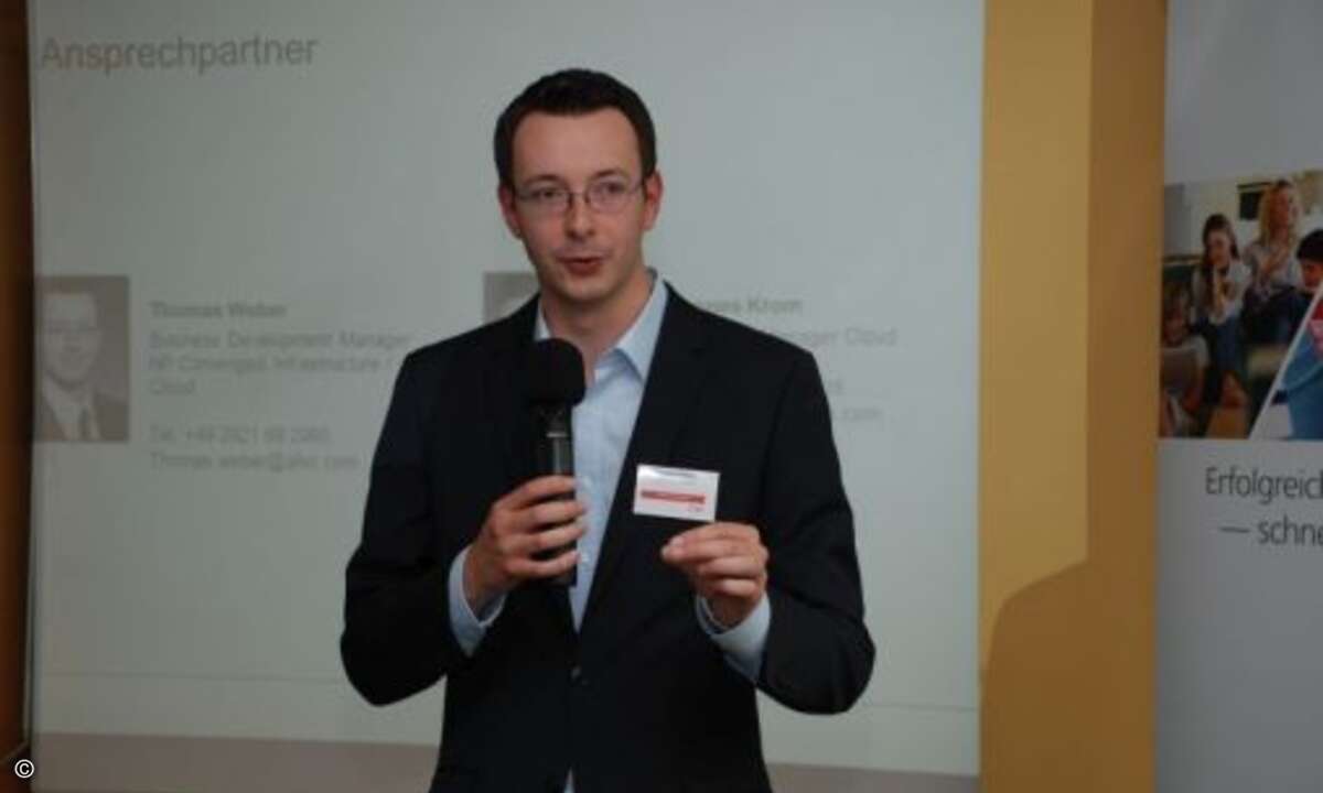 ...und Thomas Weber (Also) befassten sich in ihrem Vortrag mit dem Aufbau und der Vermarktung eigener Managed Services.