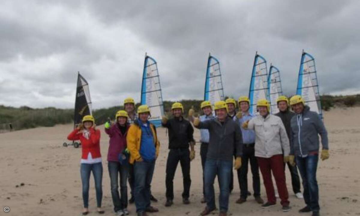 Die Einweisung hat geklappt, nun ging es voller Vorfreude und bei gutem Wind los. (Foto: Acmeo)