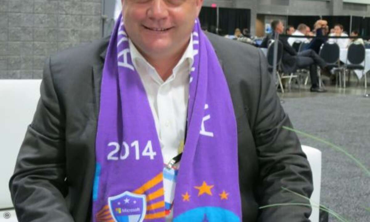 Peter Linke bekam auf der WPC den Preis »Country Partner of the Year« für Deutschland überreicht. Seine in Nürnberg ansässige Firma proMX hat auf der Basis von Microsofts Dynamics CRM eine Applikation für die Dienstleistungsbranche entwickelt. (Foto: