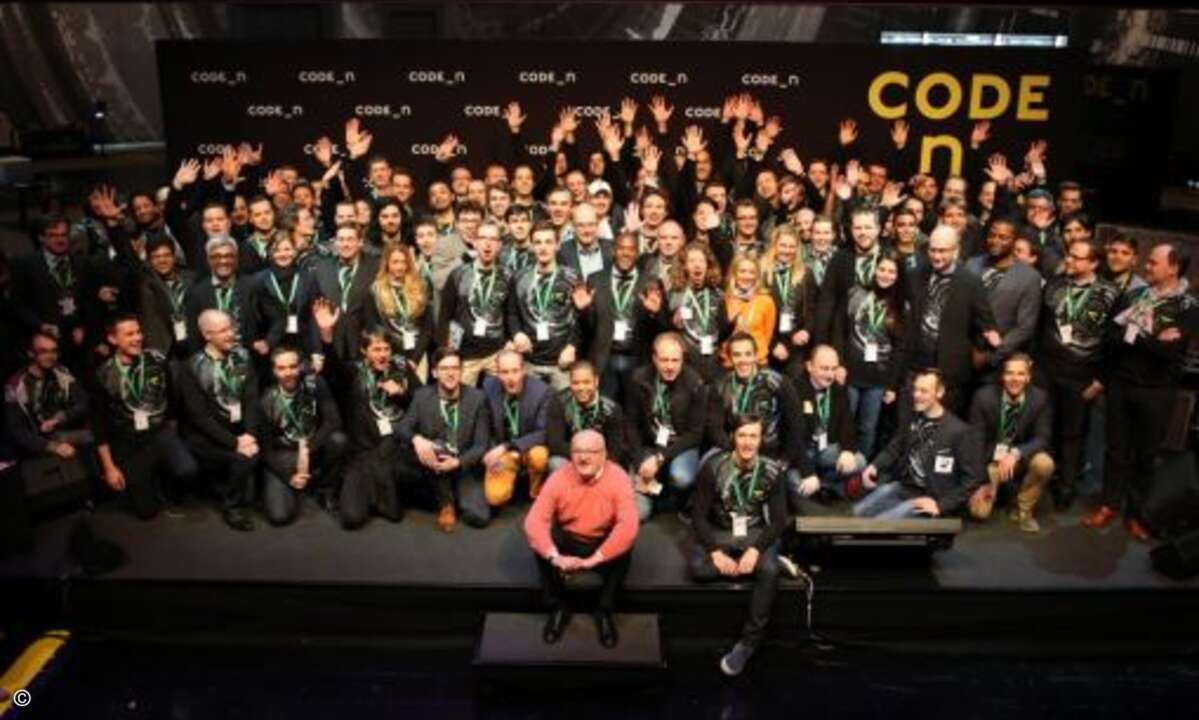 Die Finalisten des Code_n-Wettbewerbs auf der CeBIT 2014 (Bild: Deutsche Messe)