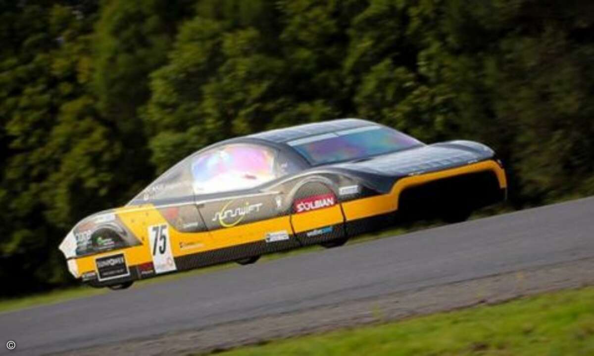 So schön kann Effizienz sein: Das Solarmobil 