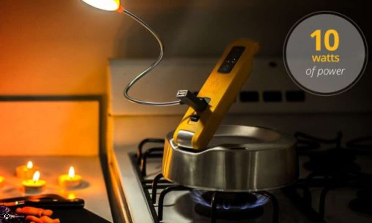 Der Strom kann entweder direkt abgegriffen und genutzt... (Foto: BioLite)