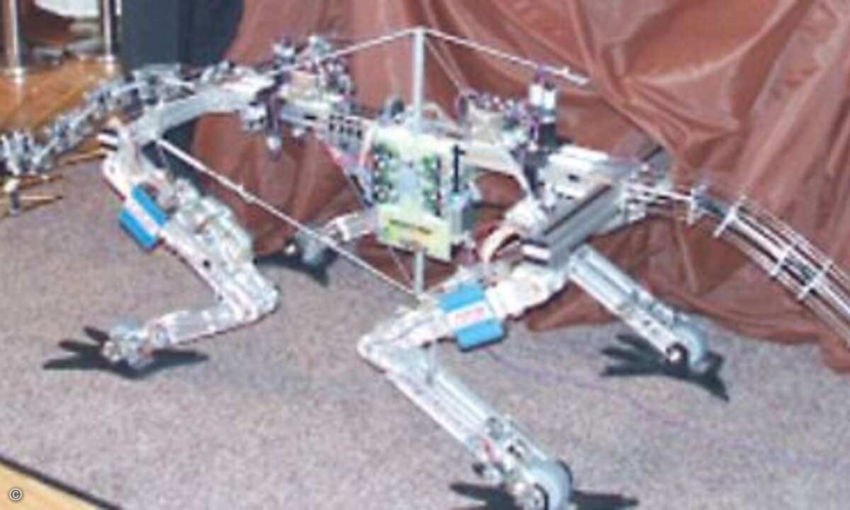 Auf der Further Messe wird im Mai 2003 dieses erste Drachenmodell feierlich offiziell enthüllt. (Foto: Zollner Elektronik)