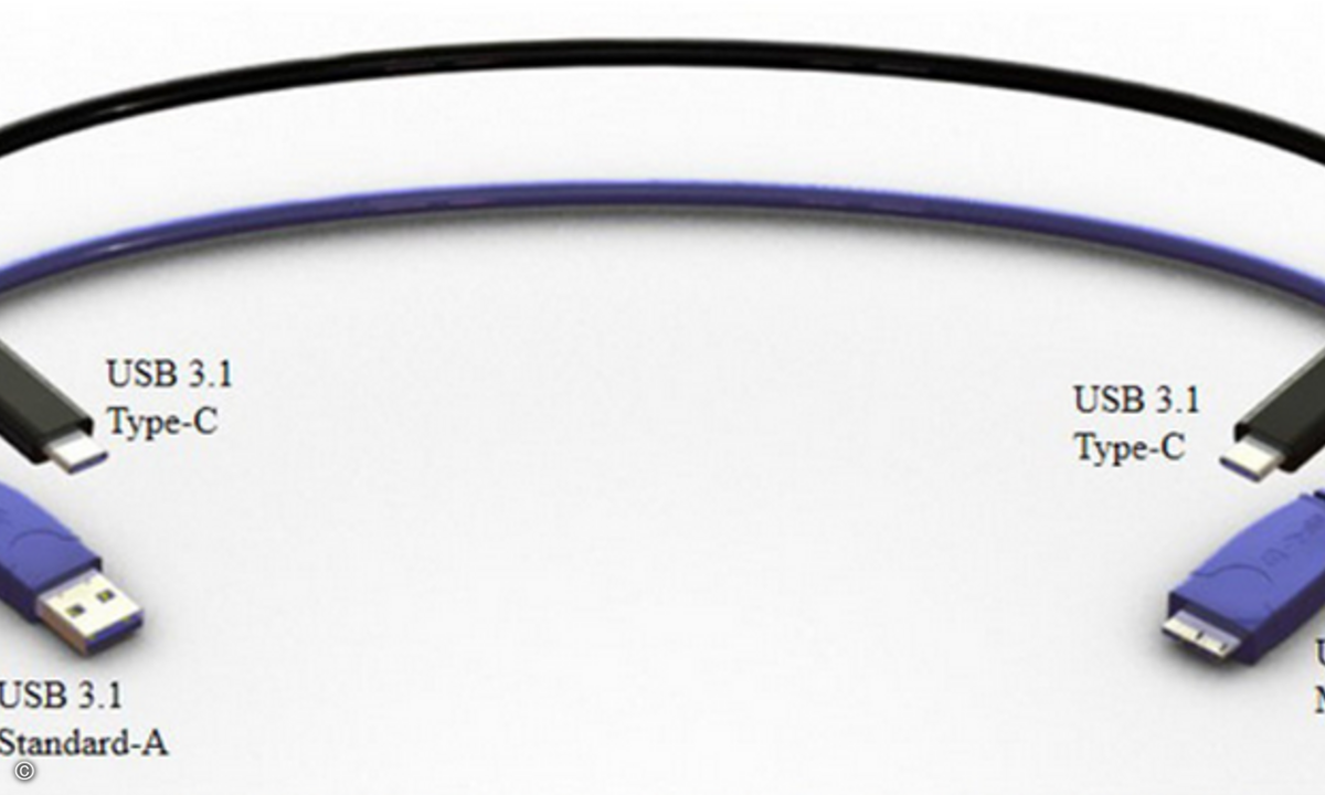 Mit USB 3.1 hält auch der neue Stecker Typ C Einzug. (Foto: USB IF)
