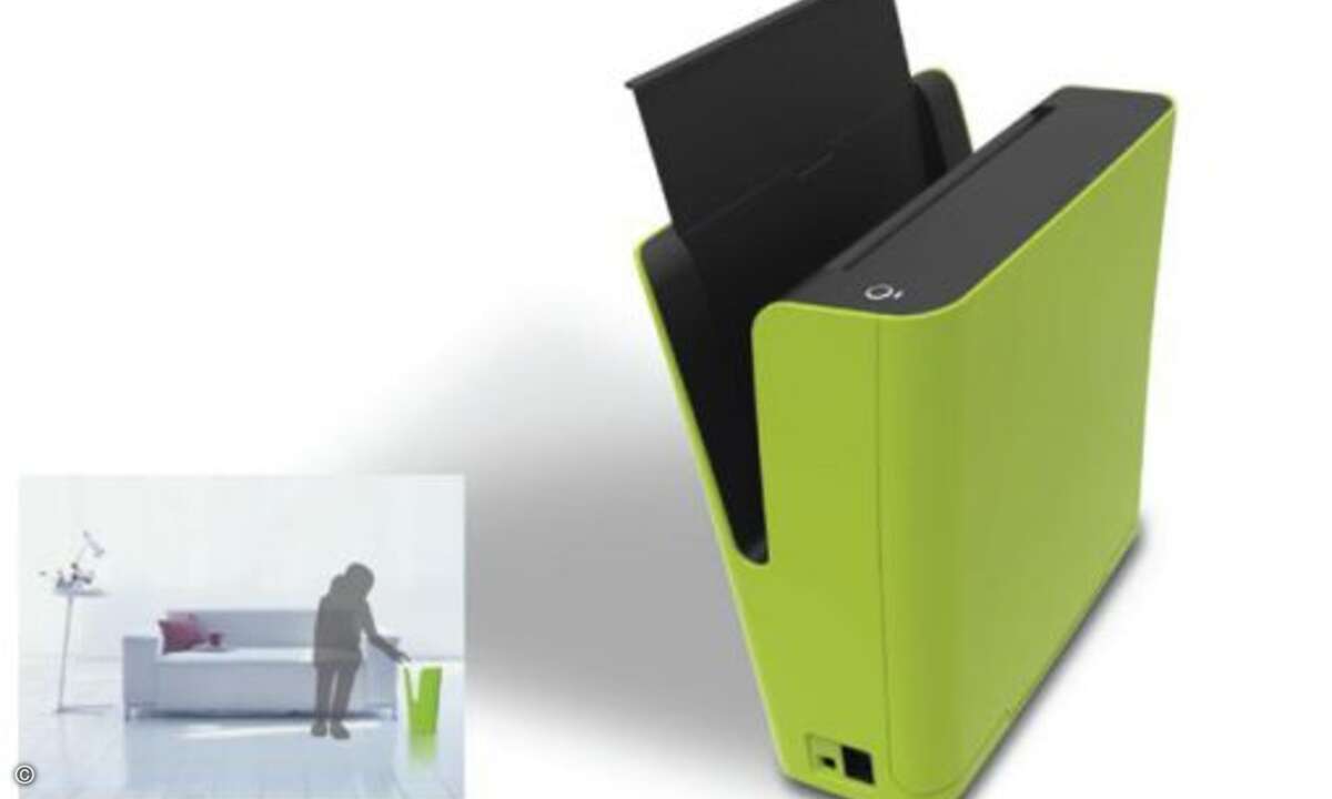 Fast wie eine Blumenvase erscheint dieser kompakte Drucker (Foto: Samsung).