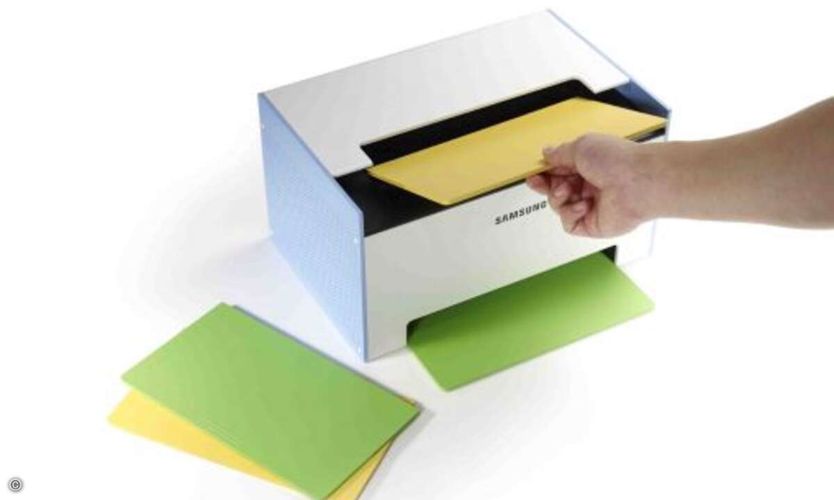 Am Design dieses Drucker können Anwender selbst mitgestalten (Foto: Samsung).
