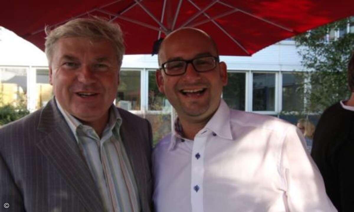 CRN-Chefredakteur Martin Fryba mit Ites-Geschäftsführer Mario Iglhaut. (Foto: WEKA FACHMEDIEN)