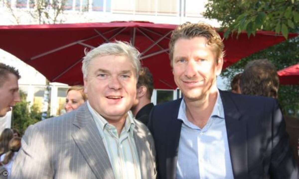 Martin Fryba mit Ralf Riba von Business Talk. (Foto: WEKA FACHMEDIEN)