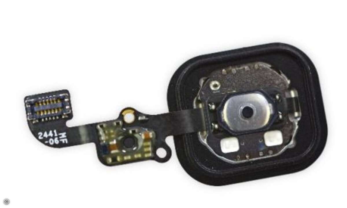 Der Home-Button mit Fingerabdruck-Sensor. (Foto: iFixit)