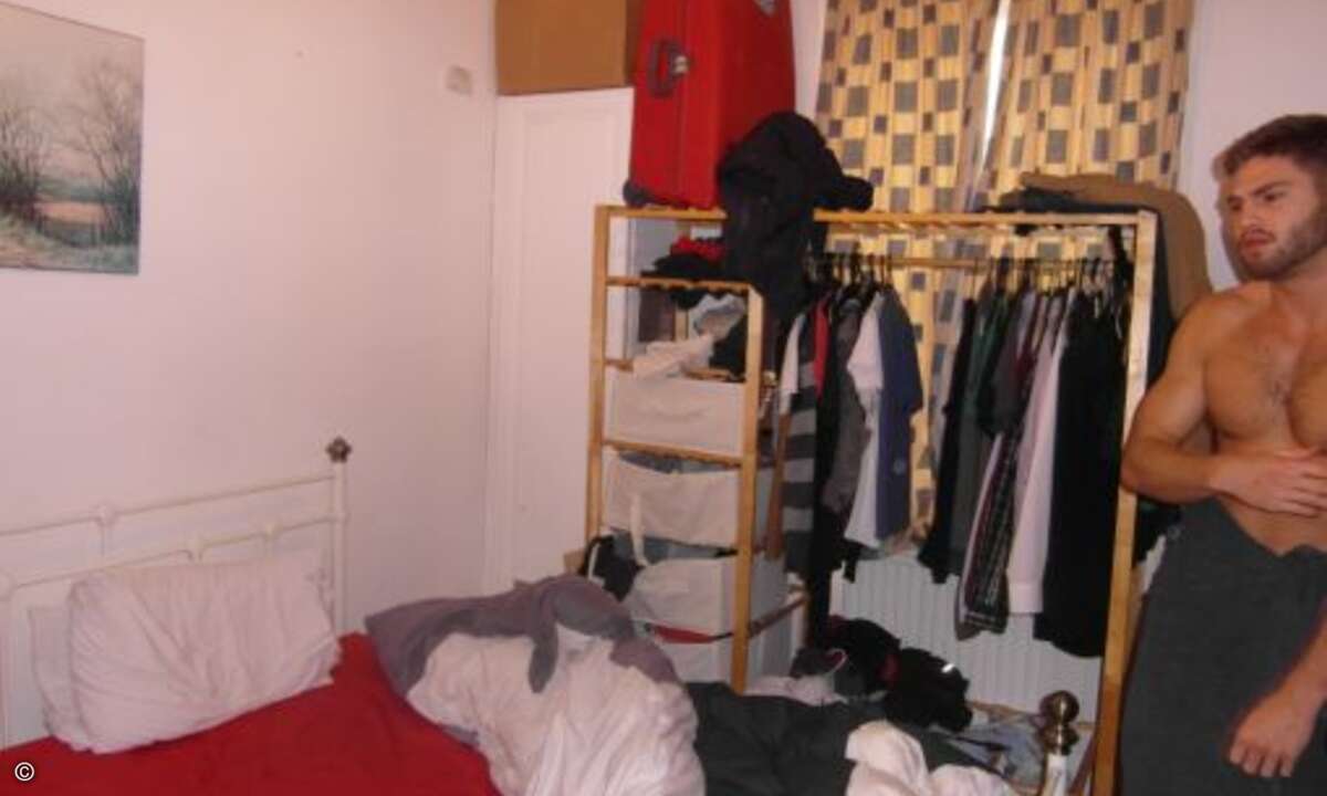 Noch besser: In diesem Kellerloch gibt es den Messi (aber nicht den Lionel) gleich noch dazu. (Bild: Screenshot, terriblerealestateagentphotos.com)