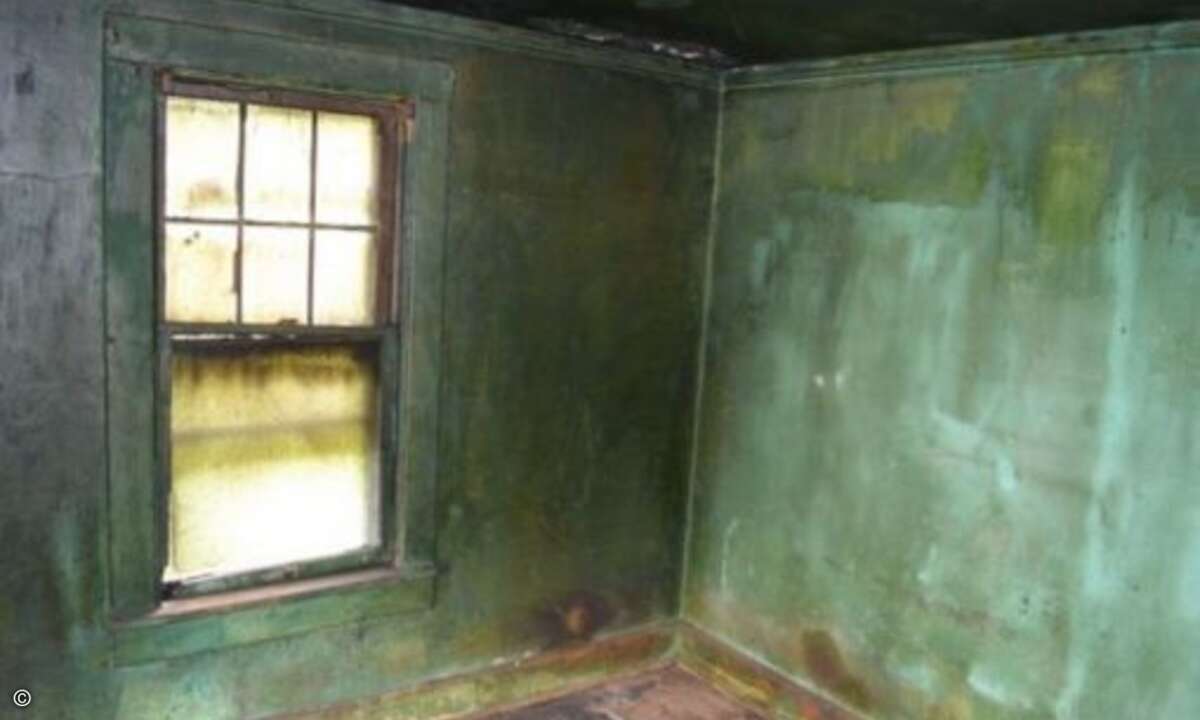 Ist das noch Farbe, oder doch schon Schimmel? So machen Sie Interessenten erst richtig neugierig auf das Objekt. (Bild: Screenshot, terriblerealestateagentphotos.com)