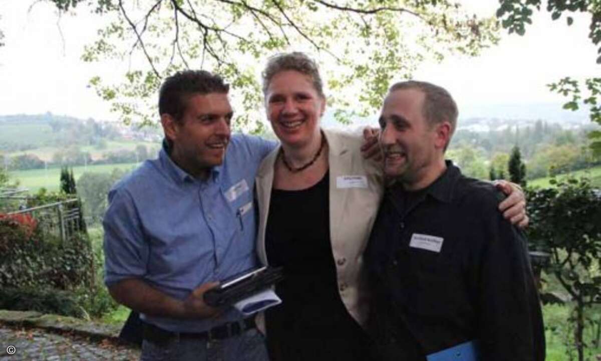 Herzliche Stimmung inmitten der Weinberge bei Heilbronn  (Foto: aetka)