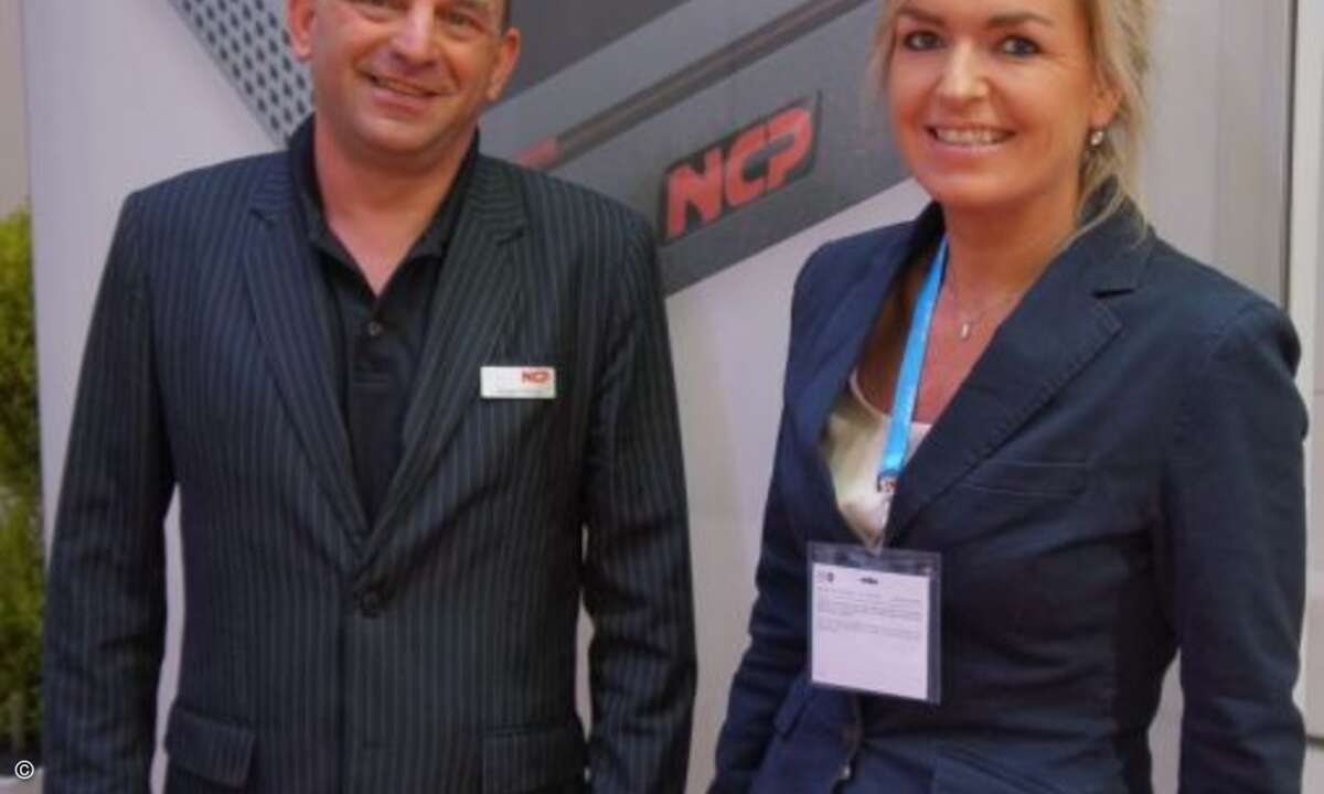Jürgen Hönig von NCP zusammen mit Carolin Schlüter (CRN). (Foto: CRN)