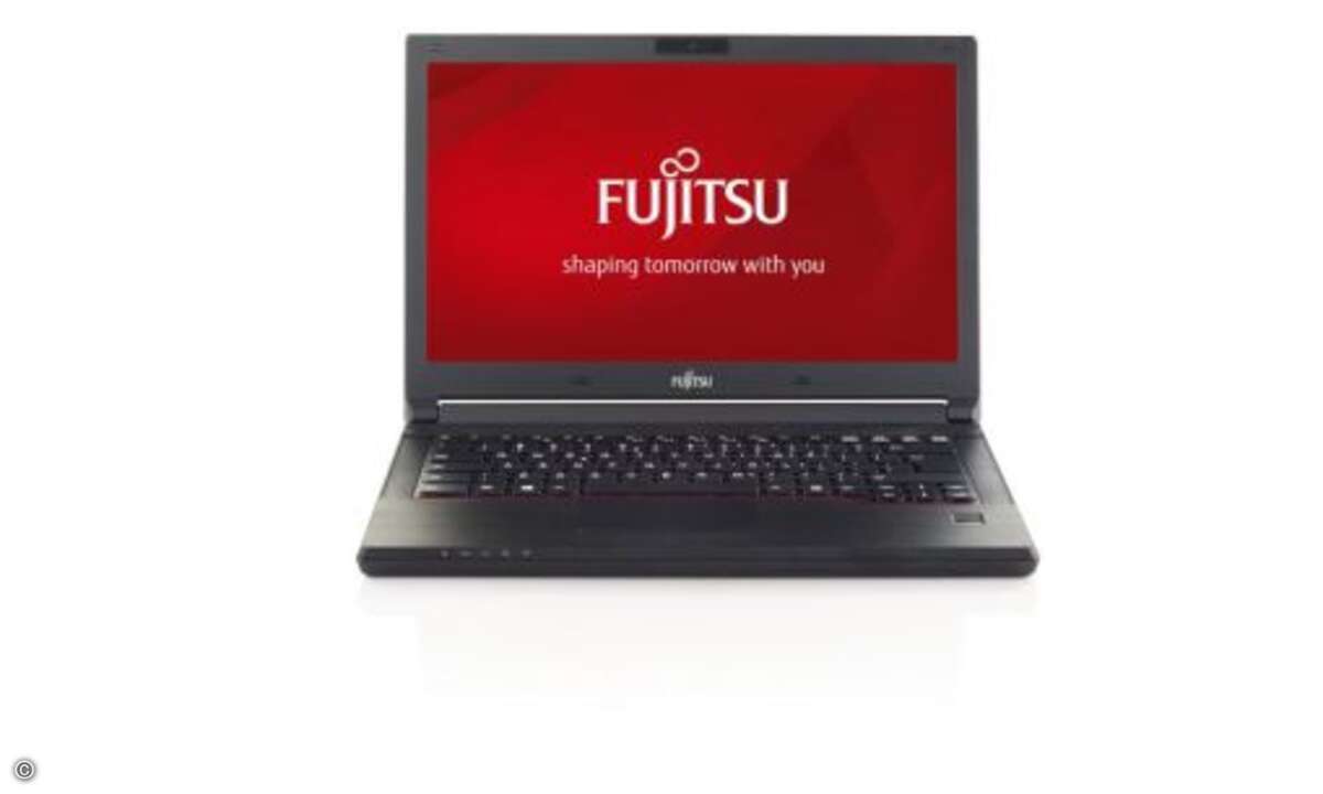 Das neue Fujitsu »Lifebook E544« kommt mit einem 14 Zoll-Anti-Glare-Display (Foto: Fujitsu)