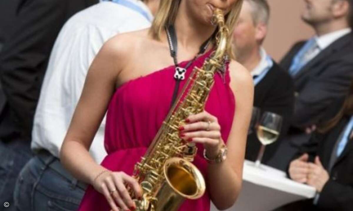 am Saxophon