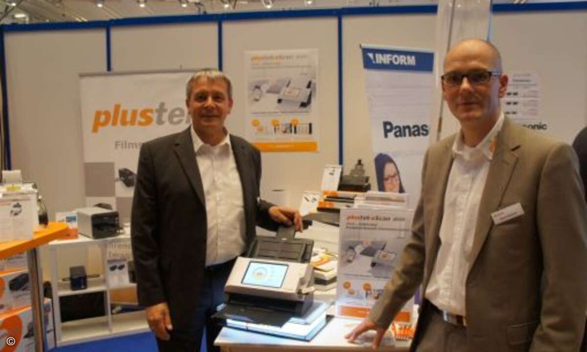 Jens Herklotz (links) und Bernd Dietrich von Plustek (Bild: CRN)