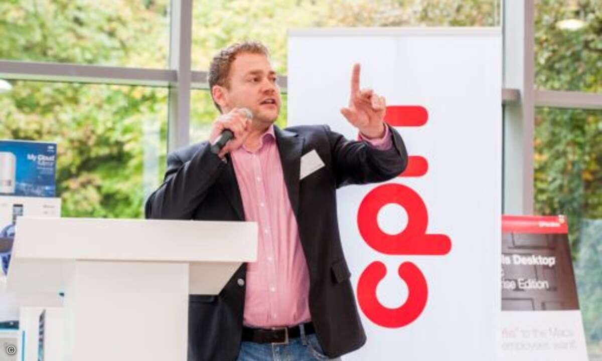 Nikolai Wisotzky (CPN Marketingmanager) eröffnete die iGNITION 23 und gab den Startschuss zum Netzwerken (Bild: CPN)