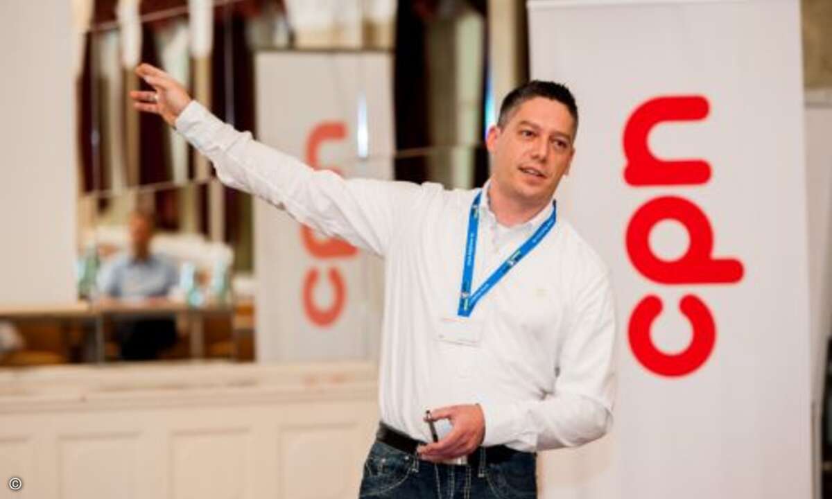 Ralph Gerster von Flip4New zeigte die Vorteile des Ankaufs von gebrauchten Apple Produkten auf (Bild: CPN)