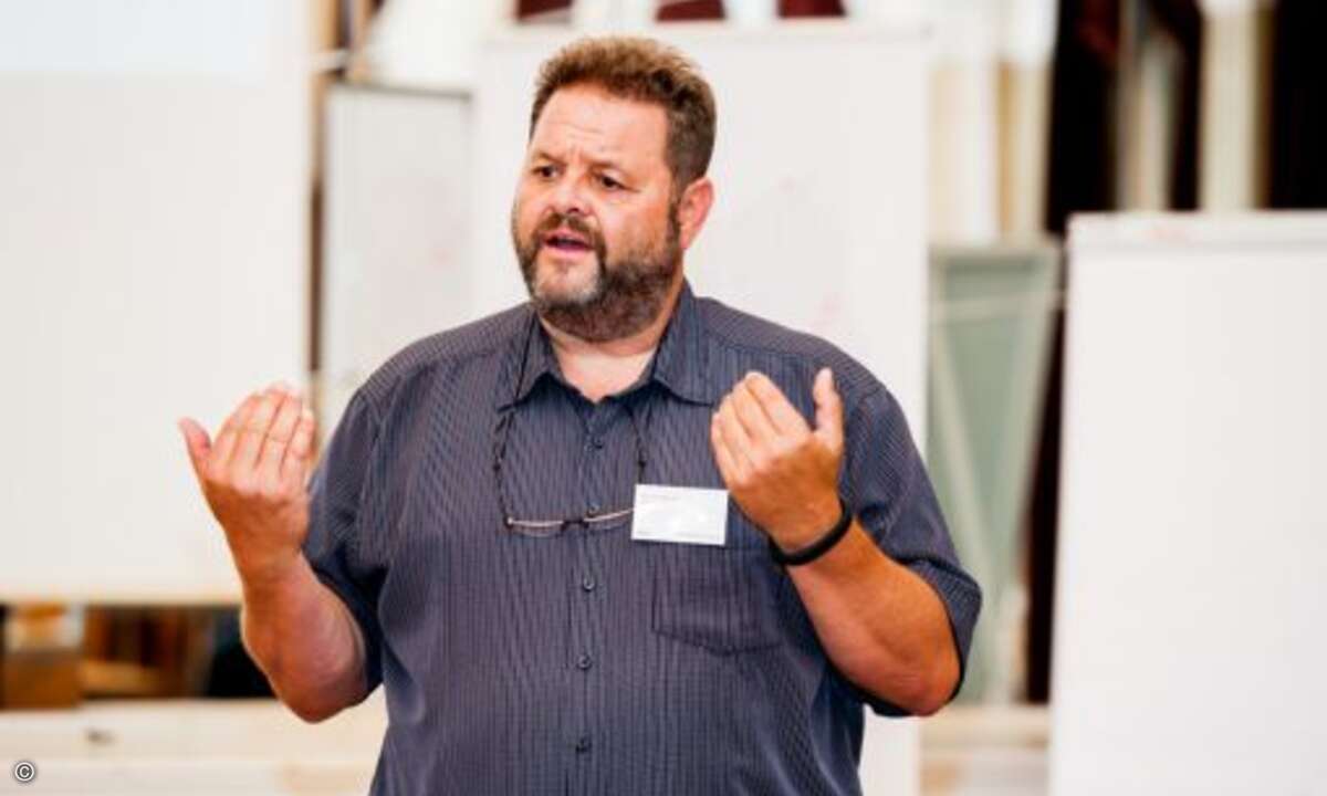 Und Michael Valentin referierte über die 13. Version der Datenbank-Software FileMaker (Bild: CPN)