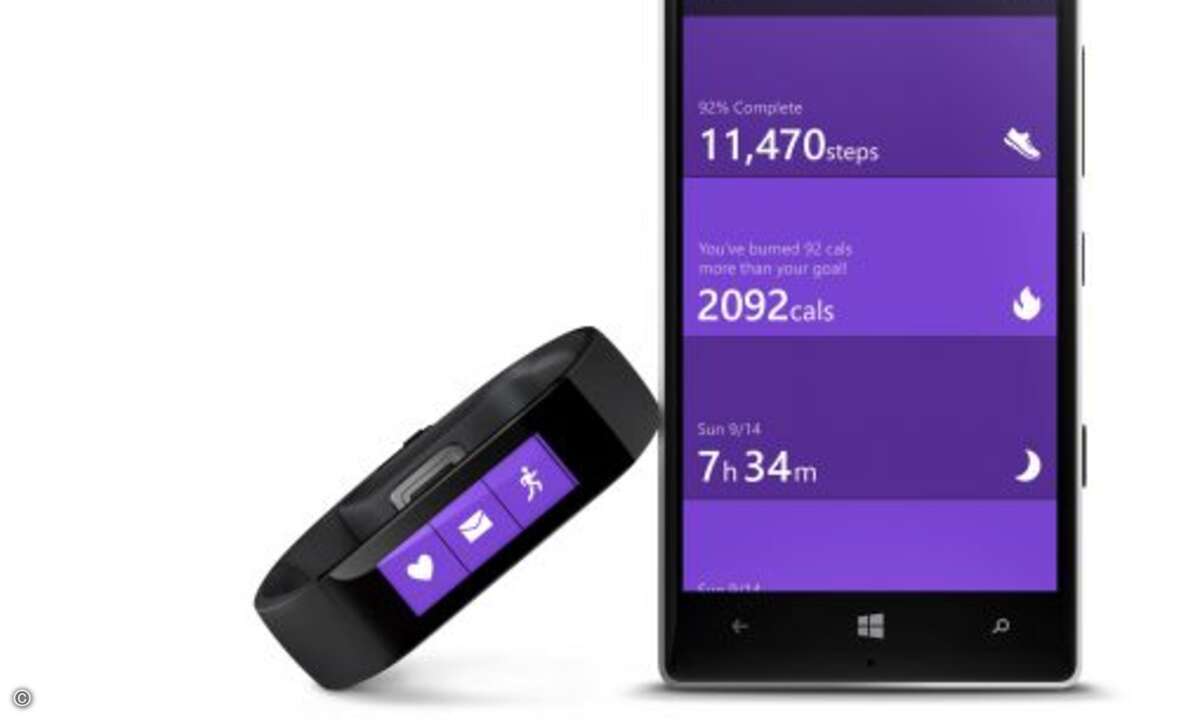 Band funktioniert sowohl mit Microsoft Windows Phone, als auch mit den Konkurrenzplattformen Google Android und Apple iOS (Foto: Microsoft)