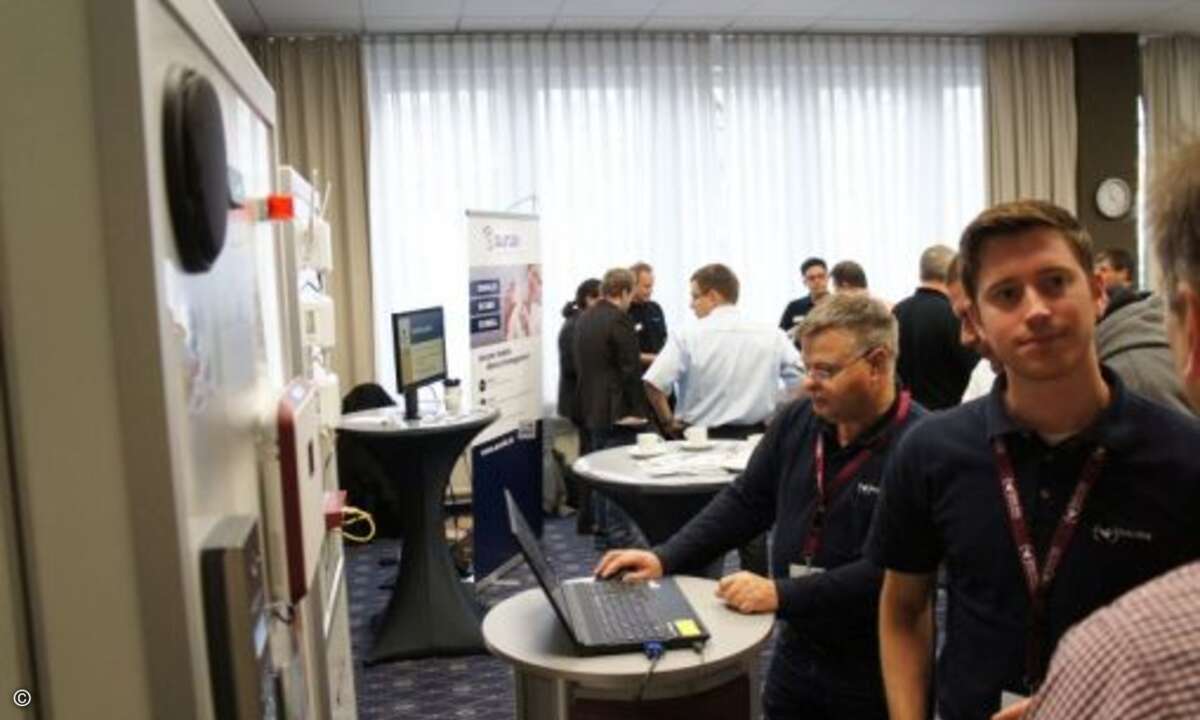 Auch über die neuen Produkte von Bintec Elmeg konnten sich die Teilnehmer der Roadshow informieren (Foto: CRN)