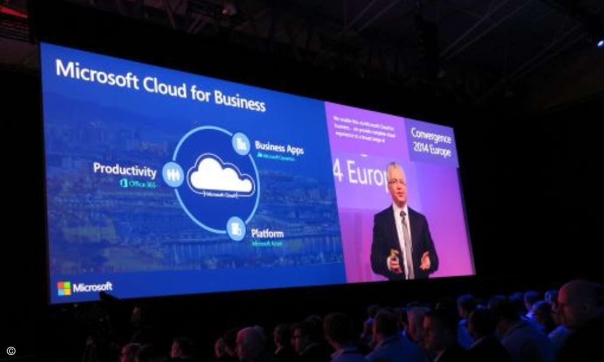 Microsofts Cloud für Unternehmen umfasst Dynamics, Office und Azure. (Foto: CRN)