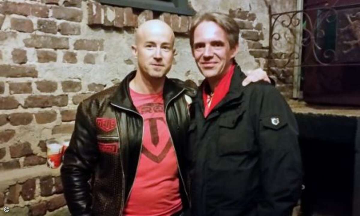 Matthäus Hose mit Christian Velroyen von Sandisk (Bild: CRN)