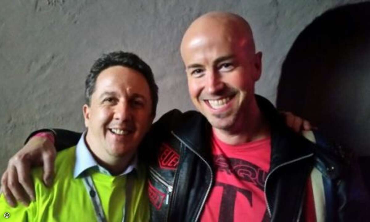 Nils Stallmach von Seasonic mit Matthäus Hose (Bild: CRN)